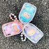 For 17cm Labubu V2 V3 15cm Cotton Doll Outfit Crossbody Pain Bag PVC Storage Bag Dolls Display Bag