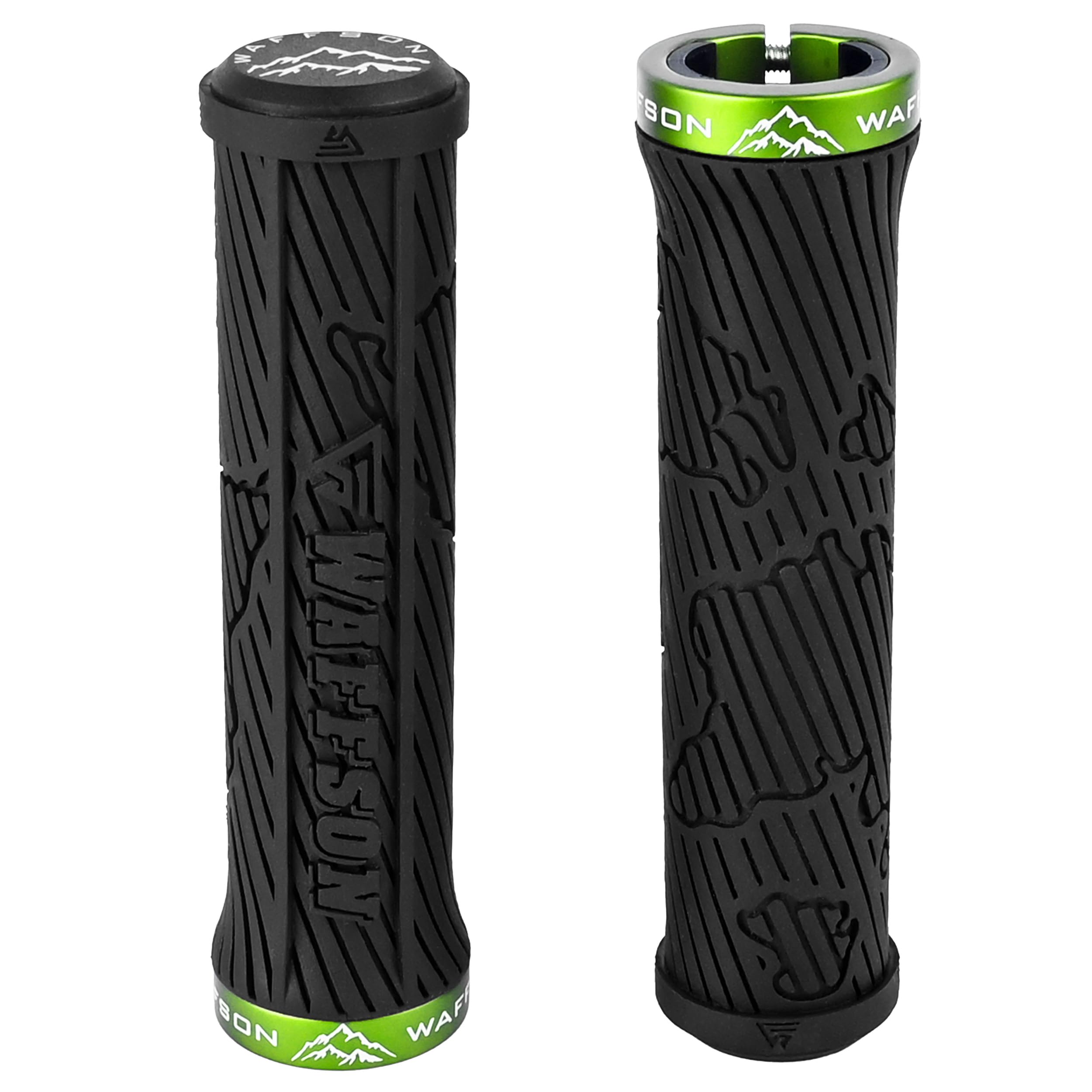 

WFS World Map MTB Grips Single Clamp Ergonomic Mountain Bike Handlebar Grips Comfortable Vibration Damping for and Downhill Lock-On – Non-Slip –