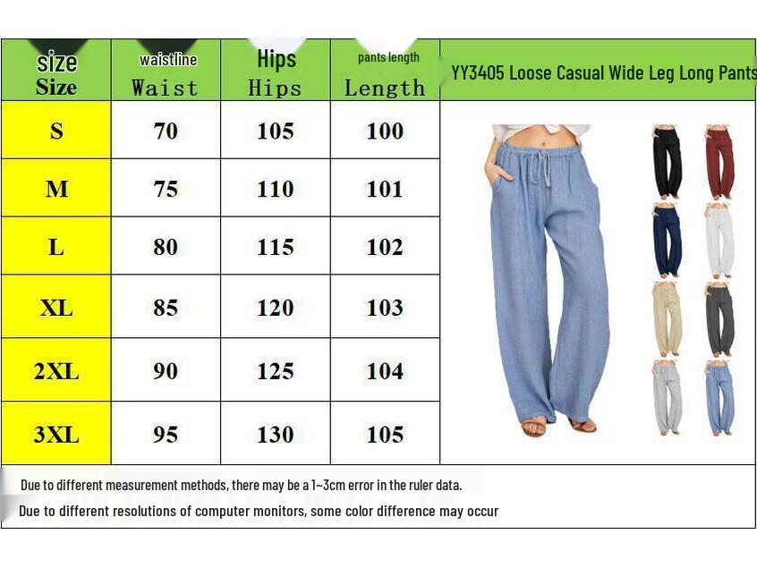 2025 Women's Plus Size Loose Cotton & Linen Casual Long Pants