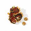 Chinese Style, Chenlong Brooch, Mythical Son of the Dragon, Canglong Qijiu Shenlong Pin, Metal Enamel Jewelry