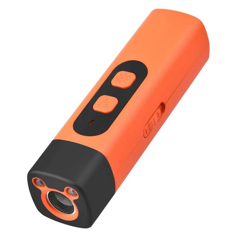 

New Dog Repeller with LED Display Anti Barking Training Device 3 Head Ultrasound Flashlight High Power Dog Training Device помаранчевий