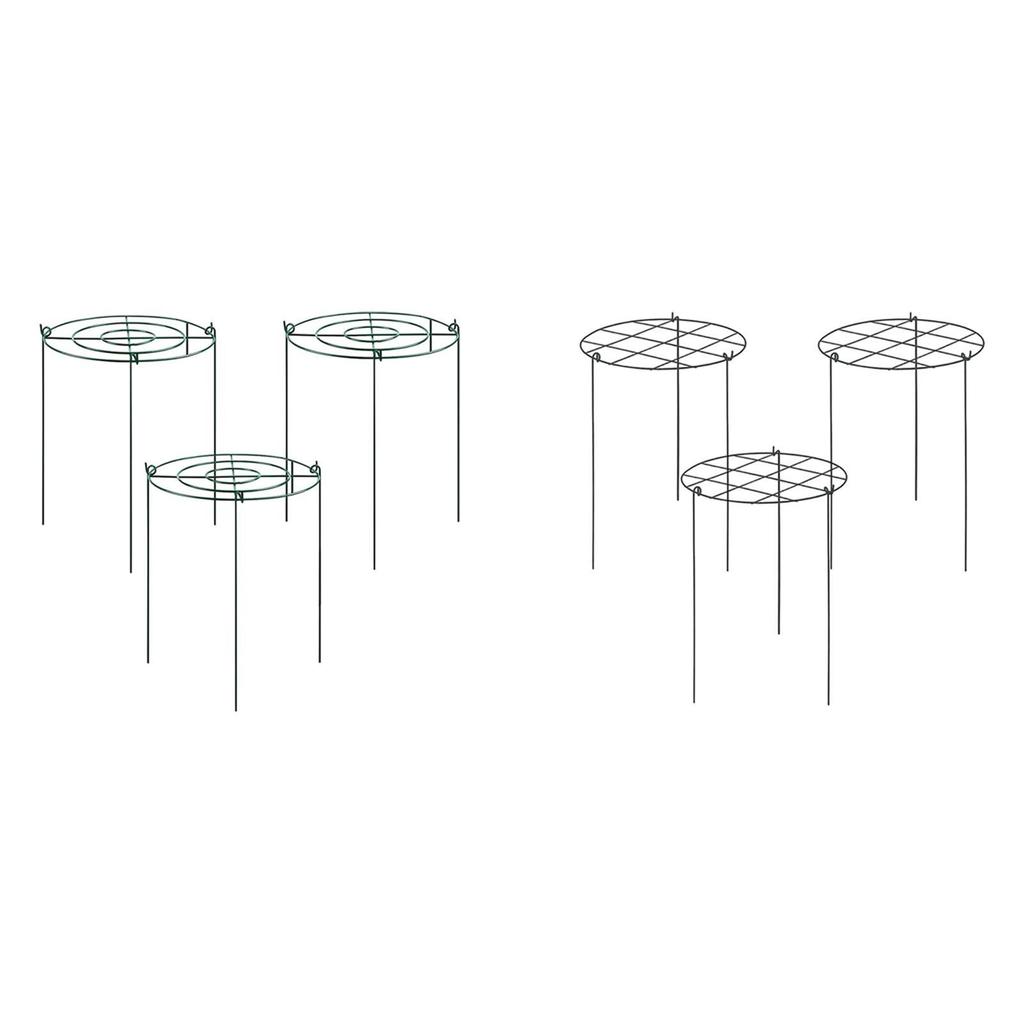 3Pcs Peony Cages and Supports Climbing Trellis Metal Plant Support Rings for