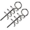 200PCS Silver Lure Screw Spring Twist 15mm Length Lure Screw Springs  Saltwater Fishing