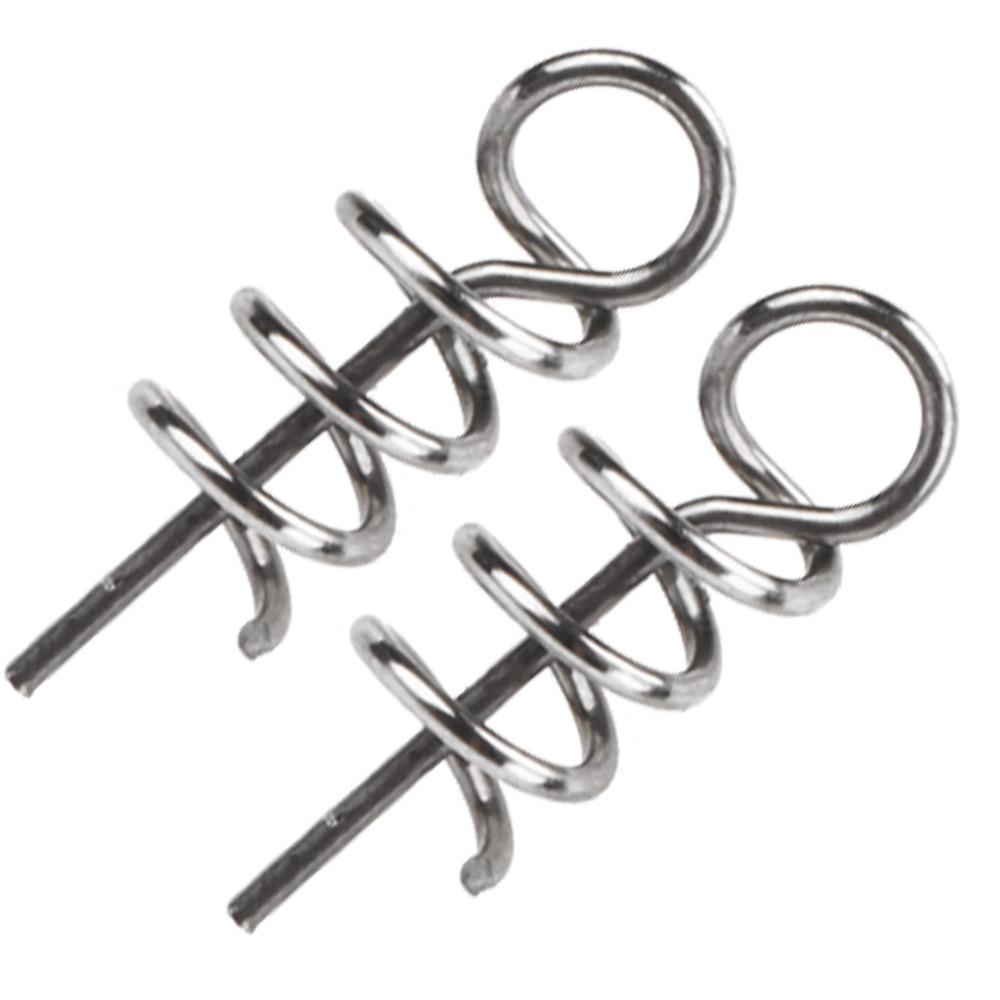 200PCS Silver Lure Screw Spring Twist 15mm Length Lure Screw Springs  Saltwater Fishing