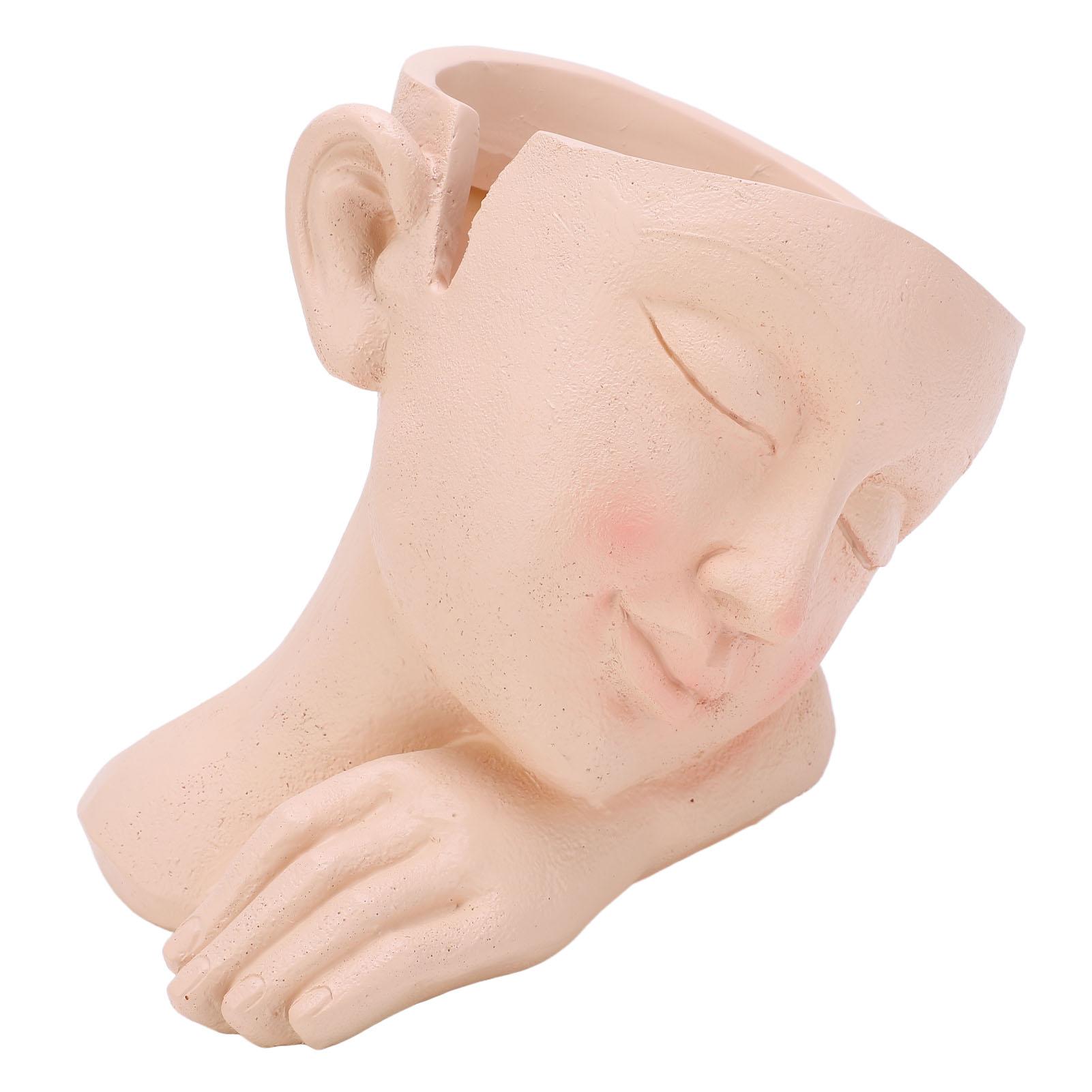 

Цветочный горшок Простое человеческое лицо Искусство Прочный Легкий Изысканный Красивый Домашний Настольный Декор