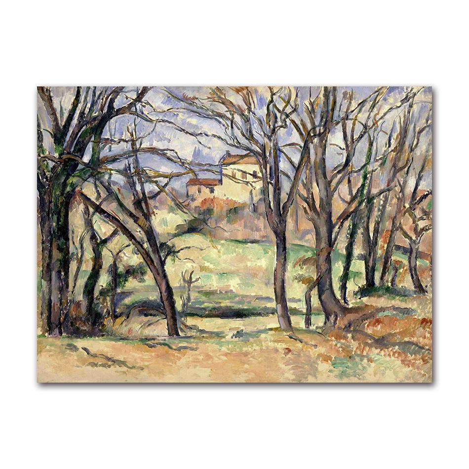 Vintage Paul Cezanne Garden Still Life Terracotta Pots 1890s Art Posters Canvas Painting Wall Prints Picture for Room Home Decor 21X30CMNo Framed