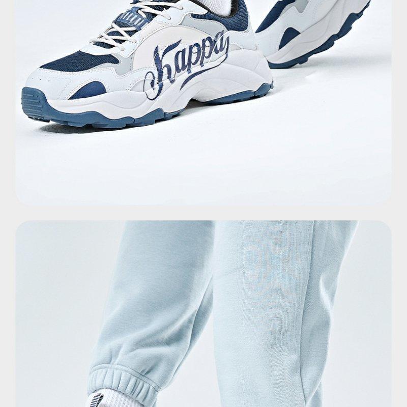 Kappa Daddy Shoes Men's and Women's Retro Running Shoes Thick soled Height Boosting Casual Shoes