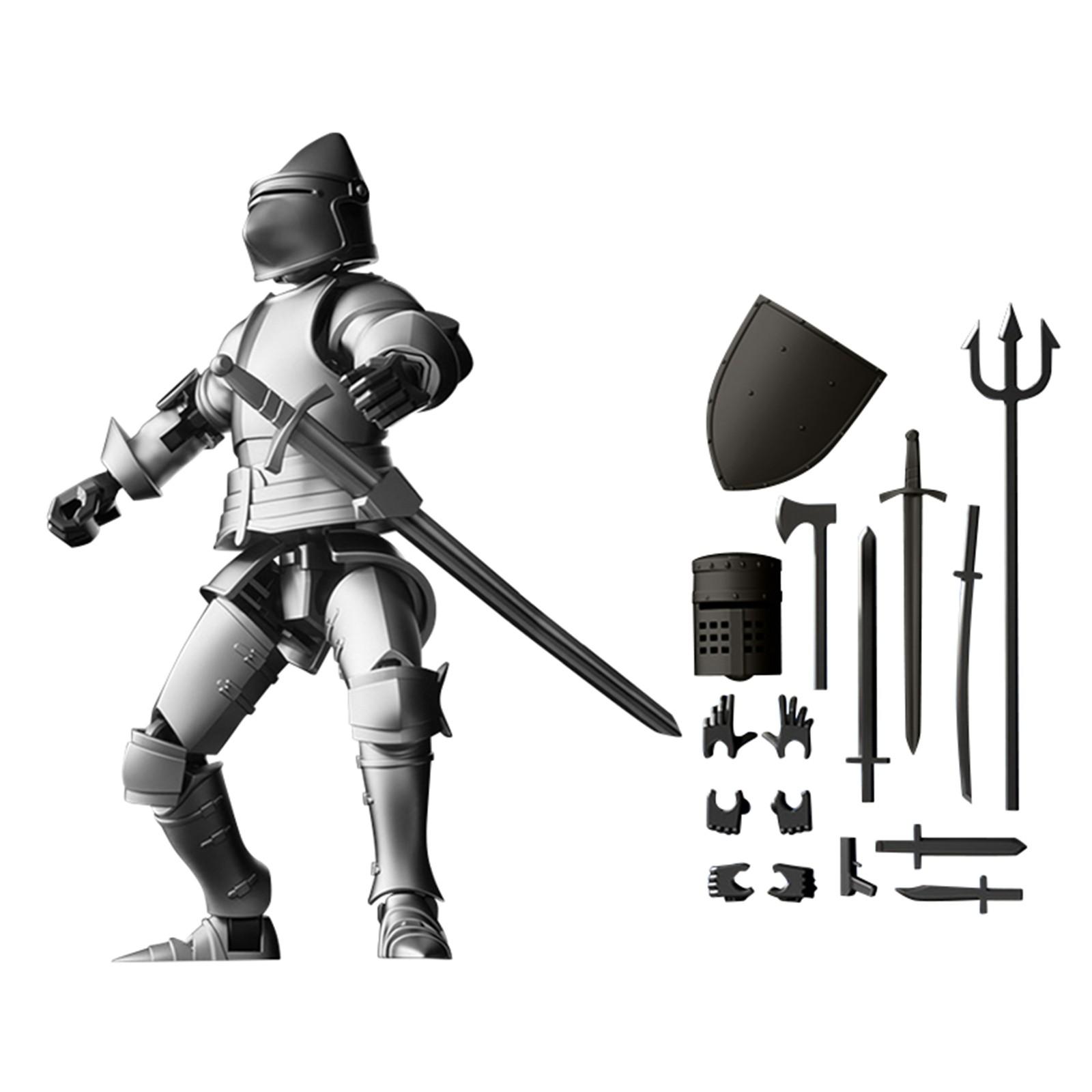 

Двойной магнитный шарнир подвижная 3D печатная кукла игрушка, креативный декомпрессионный настольный орнамент One Size чёрный