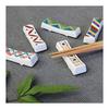 Waza no Kura Kutani Ware Chopstick Rests, Set of 5, Iroe Komon, Ceramic, Luxury Brand, Japanese Tableware, Cutlery Rest, Made in Japan