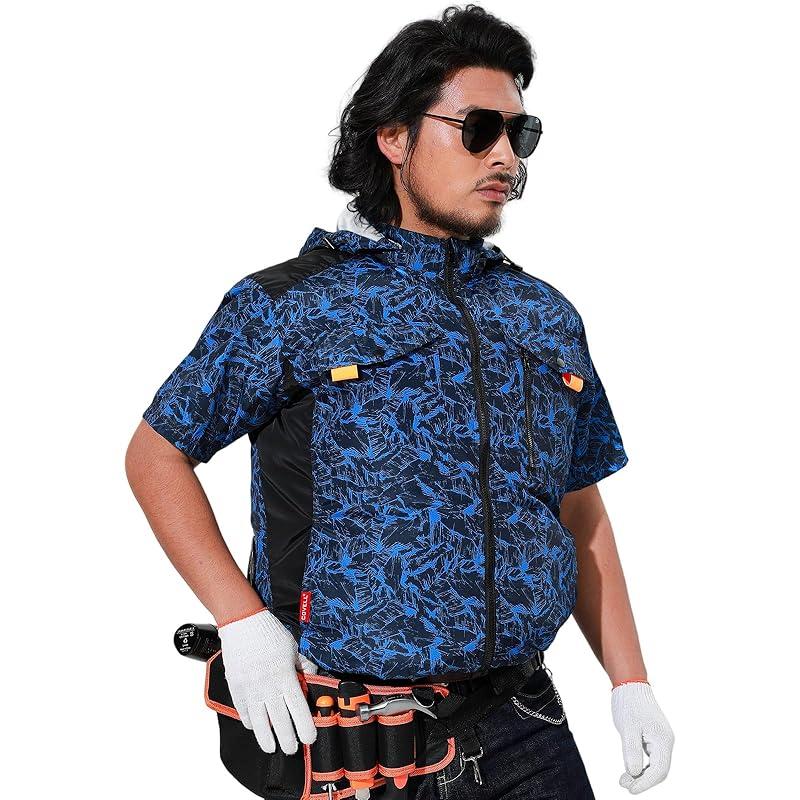 

[COVELL] 2025 new arrival Strongest air-conditioned cold clothing short sleeve latest [Clothes only] Full harness safety belt compatible work clothes