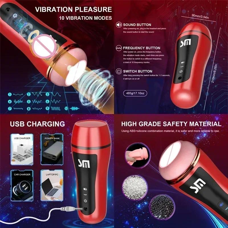 Exercise Machine Big Ass Masturbator Body Adults Toys Adult Goods Vagina Masturbator Nozzles Penis Sexual Tools For Men Toys