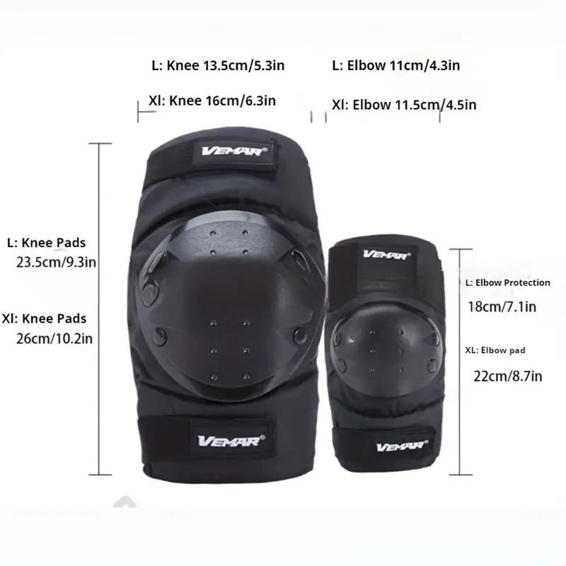 Motorcycle Protective Gear Set - Short 4-Piece Set with Knee and Elbow Pads, Impact-Resistant Off-Road Riding Armor