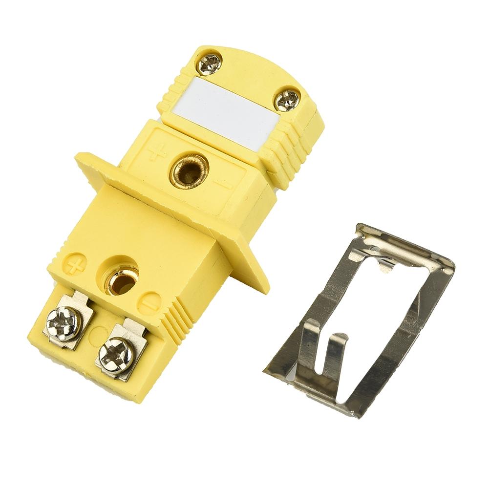 1 Set K Type Thermocouple Miniature Socket Mini Yellow