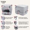 Portable Chemical Toilet for Adults 10L Camper, Camping, Motorhome Toilet Briebe Camp Compact Go Toilet WC1194 Grey