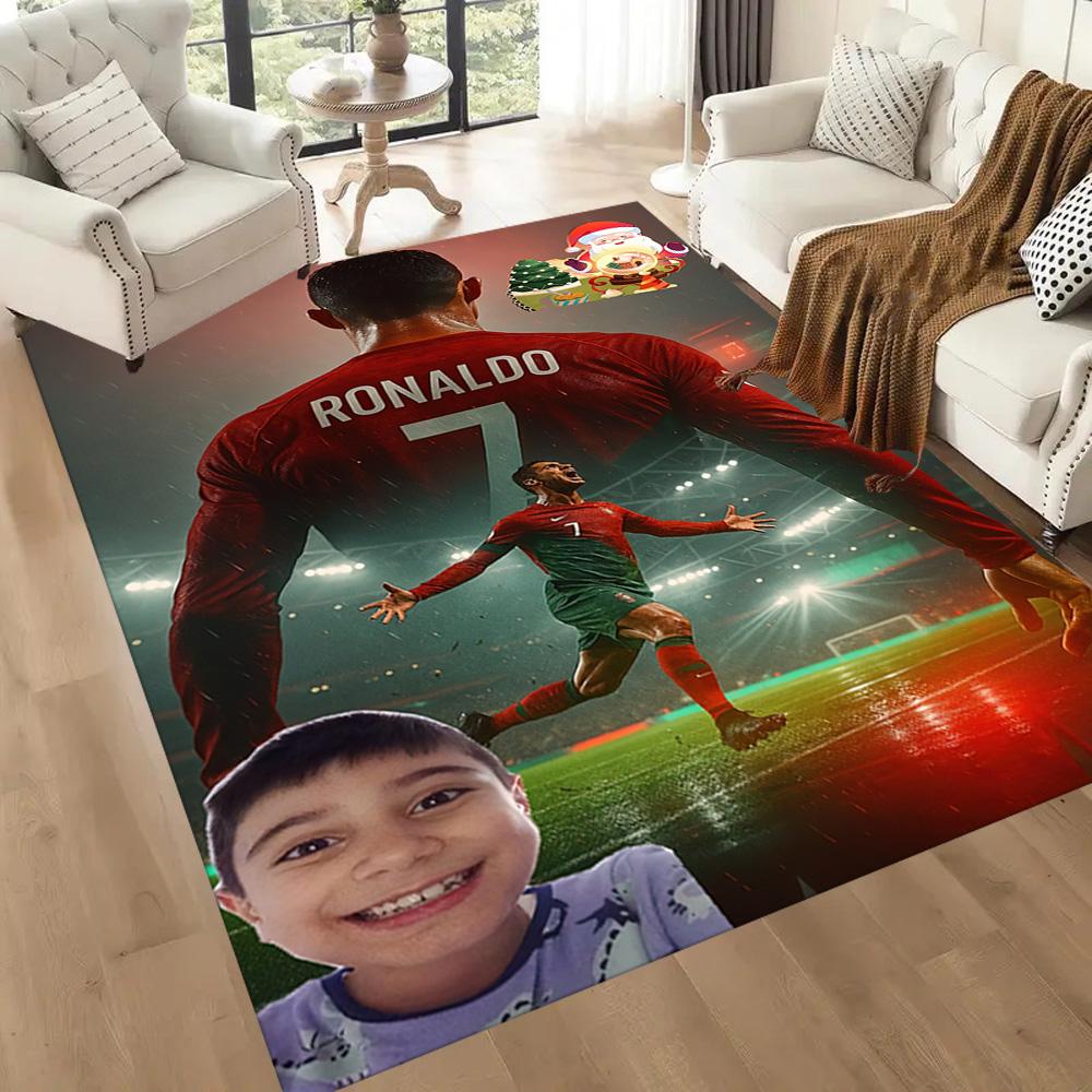 Cristiano Ronaldo Area Rug Perfect For Outdoor Playrooms Dining Room Living Rooms Antislip Carpet Anime Office Decor Birthdaychristmas Gift