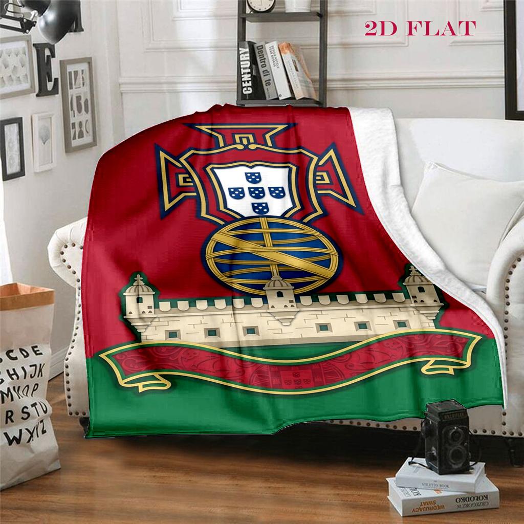 Portuguese Heritage Emblem blanket Soft and comfortable Suitable for all seasons Air conditioning blanket Digital printing Nap Blanket