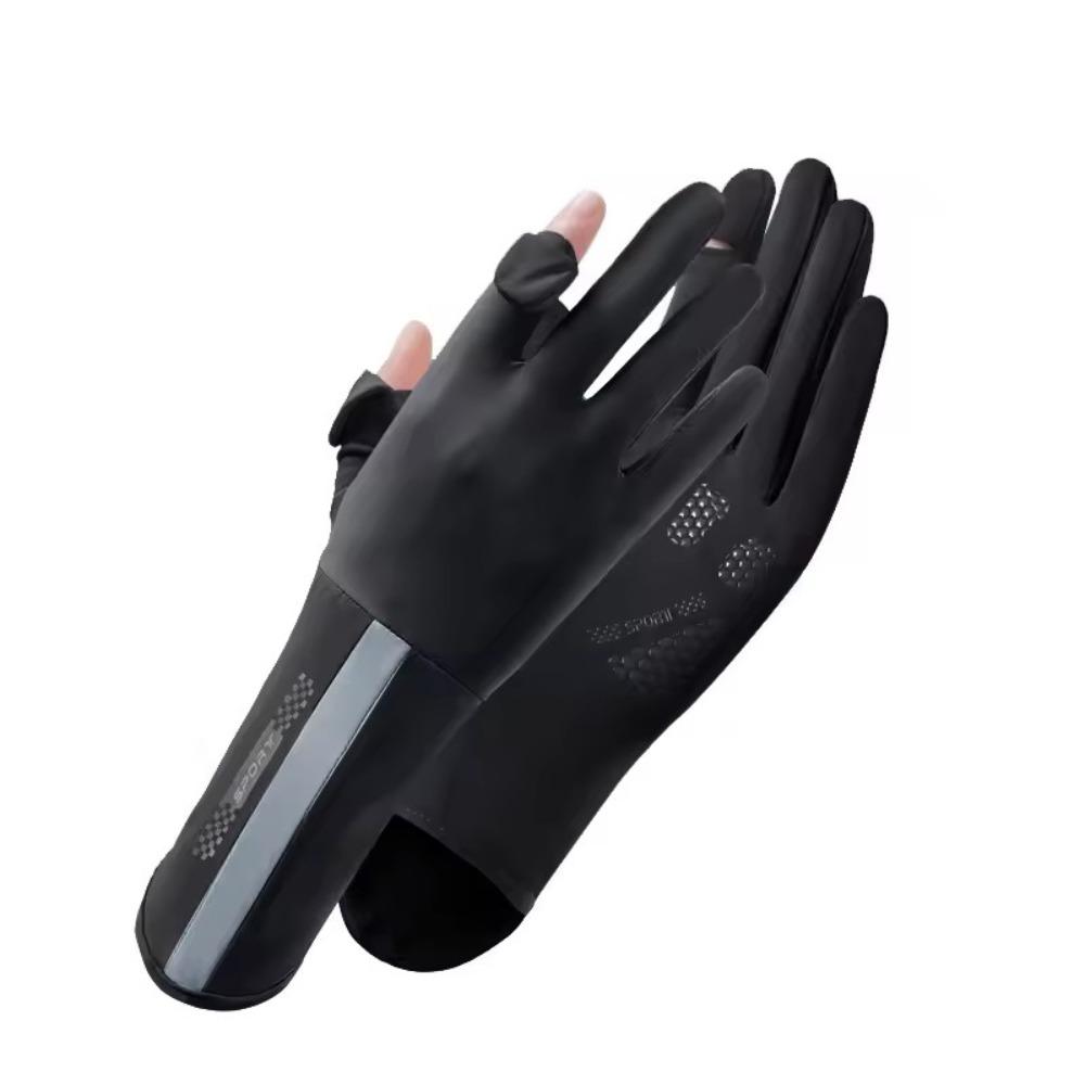 Non-slip Sunscreen Gloves Thin UPF 50 Gloves Fashion Finger Touch Screen Gloves  Summer