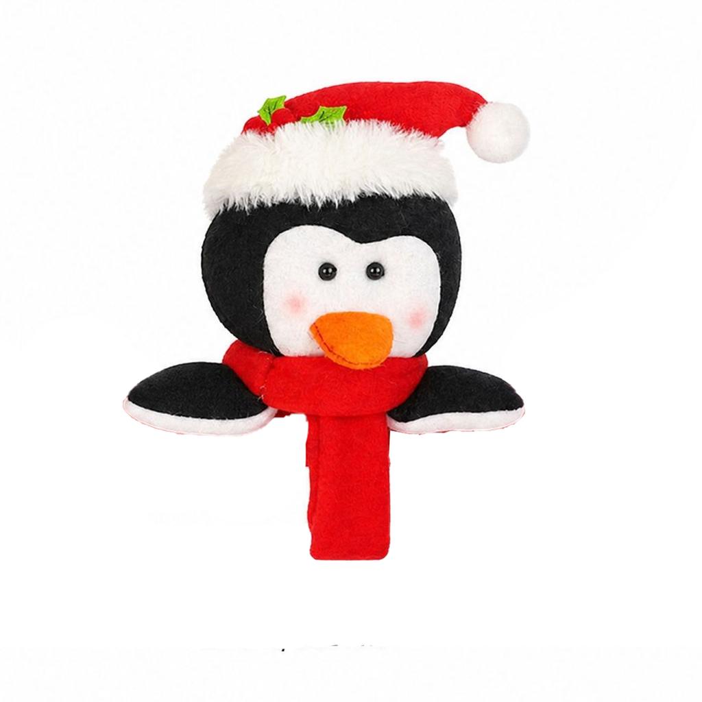 Christmas Plush Bracelet Wristband for Holiday Party Favors and Stocking Stuffers