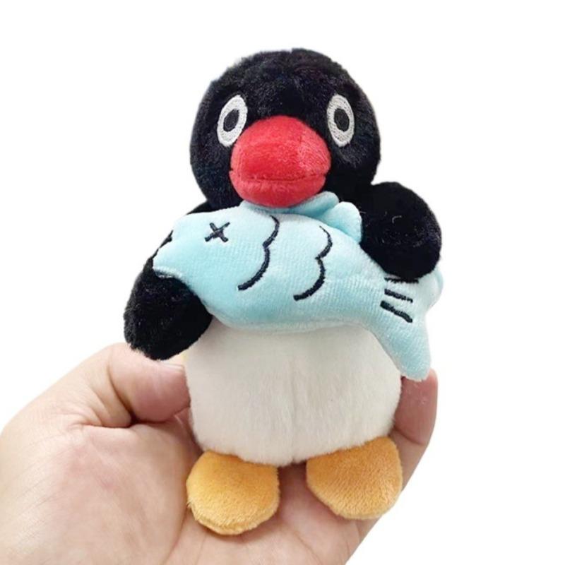 Kawaii Pingvin Plysch Nyckelringar Söt Hänge Plyschdjur Små Pingu Väskaccessoarer Kreativa Djurdockor Ryggsäck Nyckelring