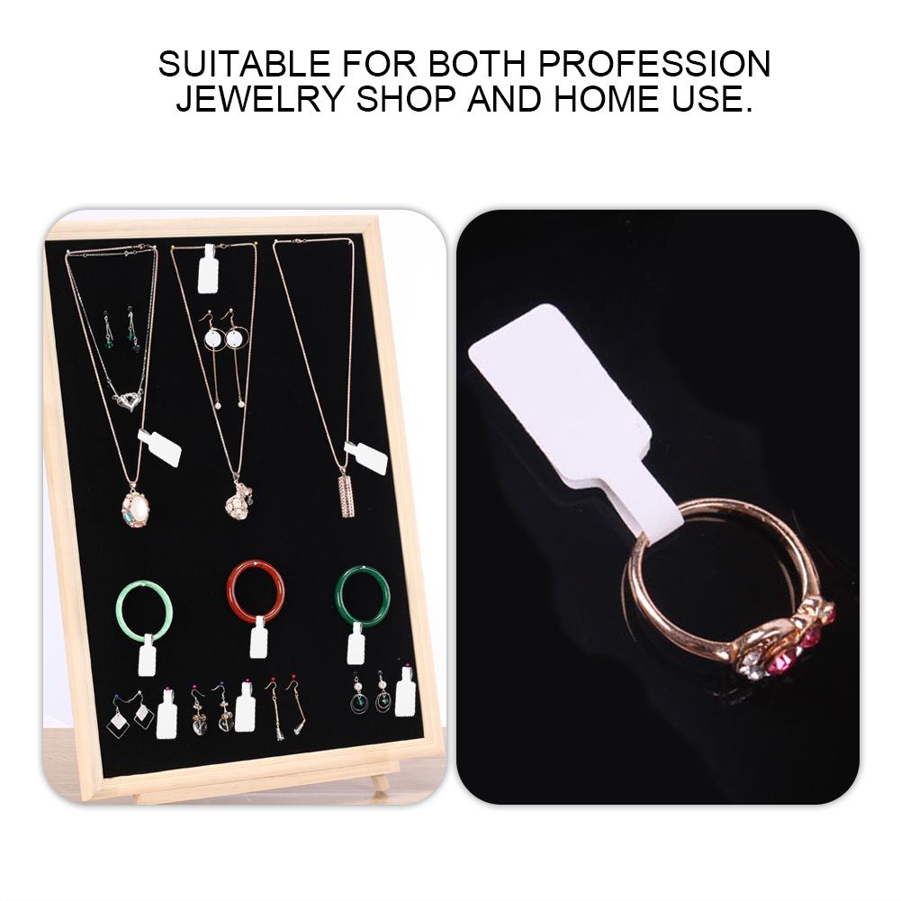 200 Stück Blanko Papier Preisetiketten Karte Ring Halskette Armband Schmuck Quadratische Anhänger DIY Handarbeiten