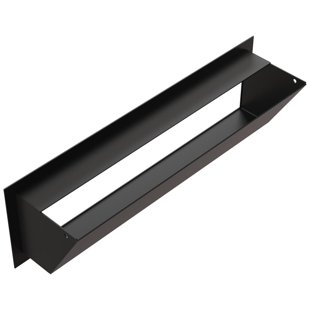 Lüftungsabdeckung LUFT 12x40 schwarz Slim