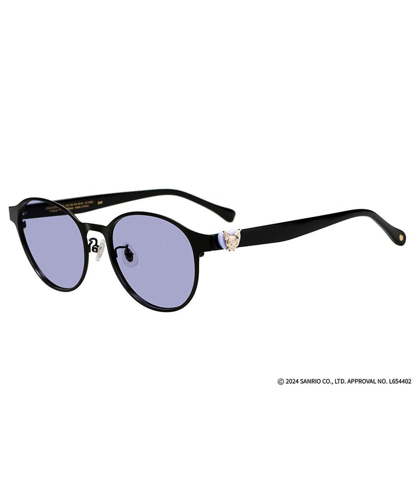 Sunglasses UV UV Protection Rate of or Sanrio Characters Black [Zoff] Boston-style Protection, 99.9% More, Unisex, Fashionable, Women's, Cute,