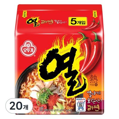 Ottogi Yeol Ramen, 20 Pieces
