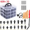 Universal Auto Body Clips & Rivets -  Car Trim Panel Retainer Kit for Fender/Bumper/Door