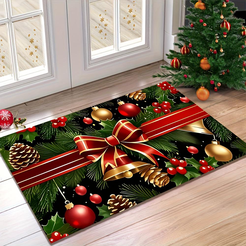 Christmas Decorative Print Doormat Non Slip Washable Rug For Bedroom Living Room Indoor Home Decor
