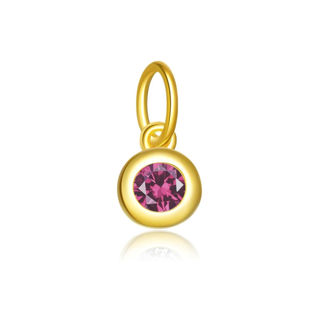 "S925 Sterling Silver Birthstone Pendant Necklace - European & American Design"