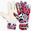 New Style Kids Finger Protection Soccer Gloves Professional Children Leopard Soccer Football Goalkeeper