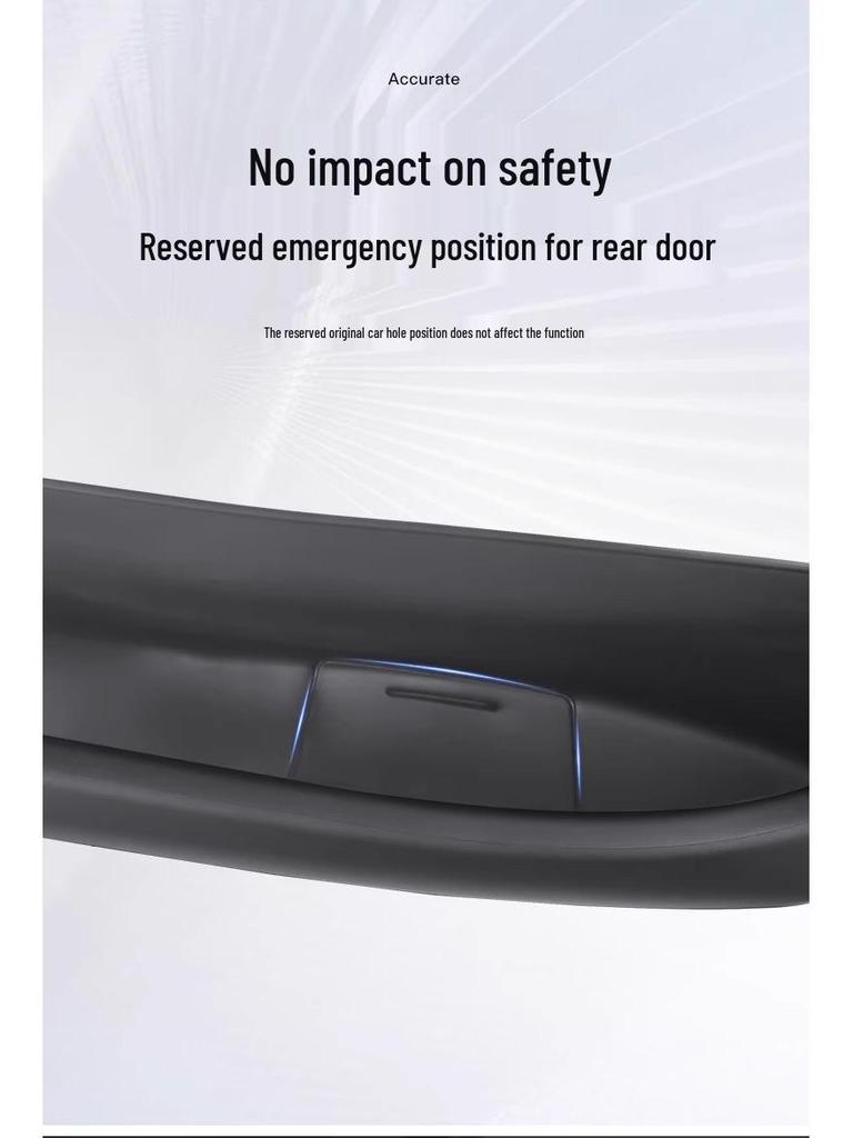 Tesla Model 3/Y Door Slot Storage Box with Velvet Protection - New Version by Maodouya.