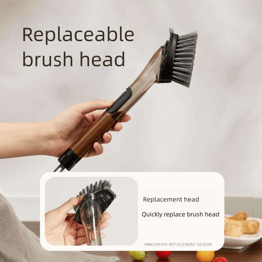 Replacement Head Pot Cleaning Brush Long Handle Kitchen Cleaning Brush Pot Scrubber  Sink
