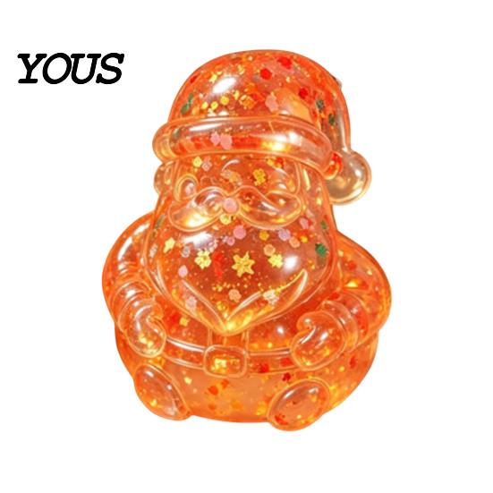 Christmas Gifts for Children Santa Maltose Squeeze Stress Ball, Slow Rising Soft TPR Fidget Toy Sensory Toys Relief Anxiety Relief, Cute Xmas
