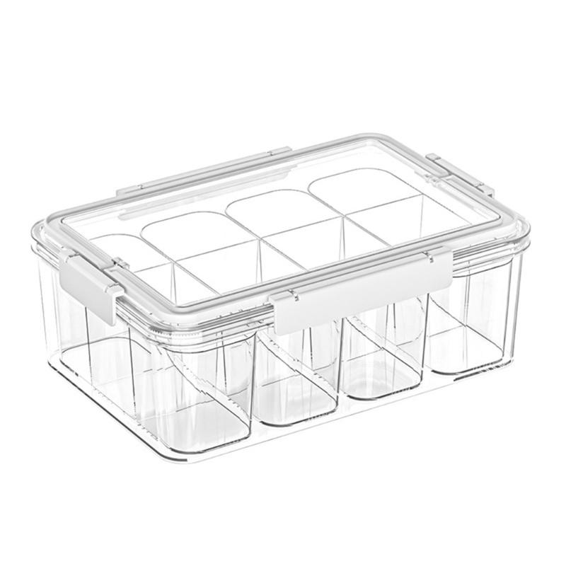 High Capacity Clear Craft Organizer Box Beads Storage Container with 4 Inner Boxes Large Capacity Clear Card Holder