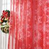 1pc Festive Christmas Curtains with Snowflake Print - Create The Perfect Holiday Ambience