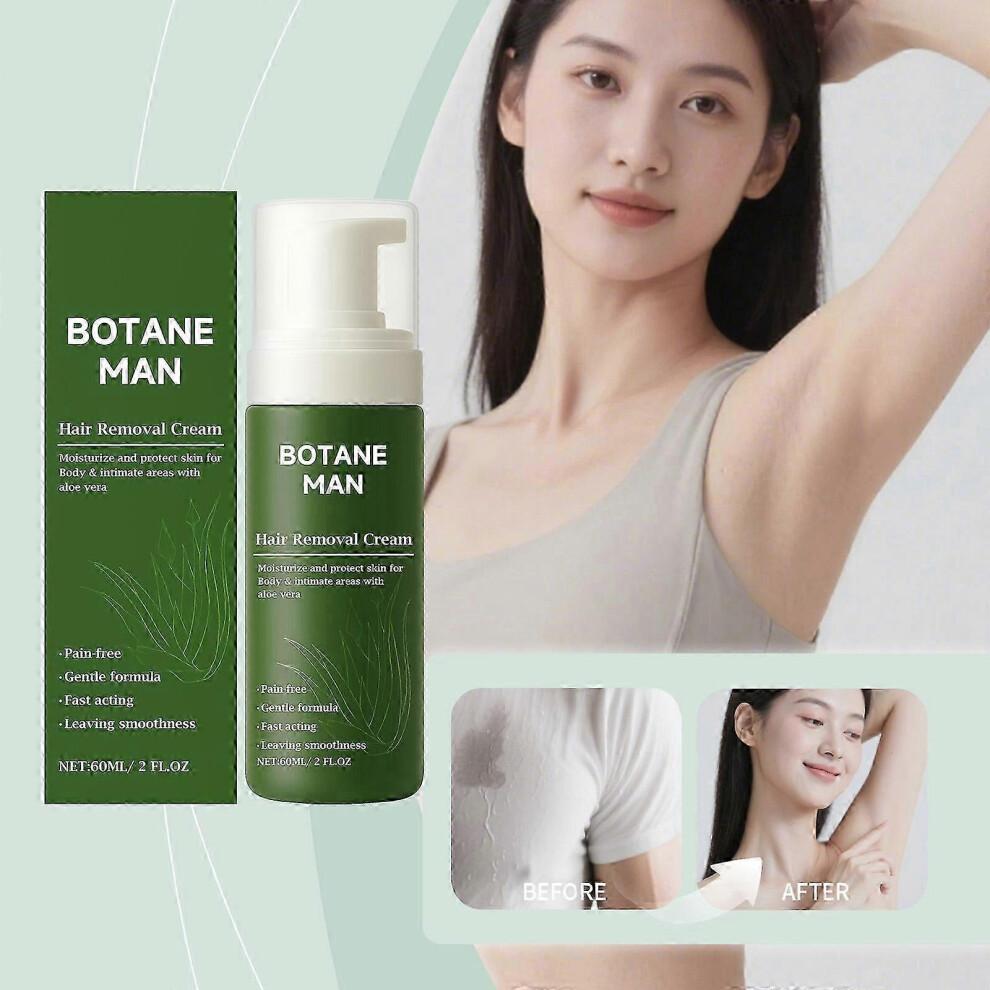(2 db)1-3 db Botane Man Aloe Verás Depiláló Krém Gyors Szőrtelenítéshez Arcra, Testre, Érzékeny Bőrre