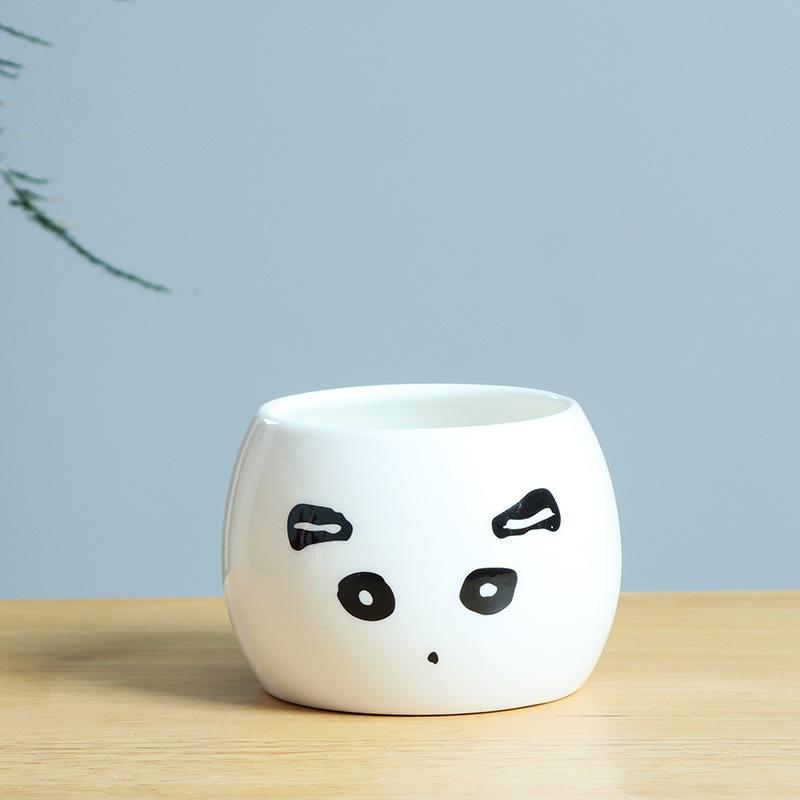 Japanese-Style Cute Mini Succulent Plant Ceramic Small Flower Pot, Simple And Creative Expression Flower Pot, New Succulent Flower Pot