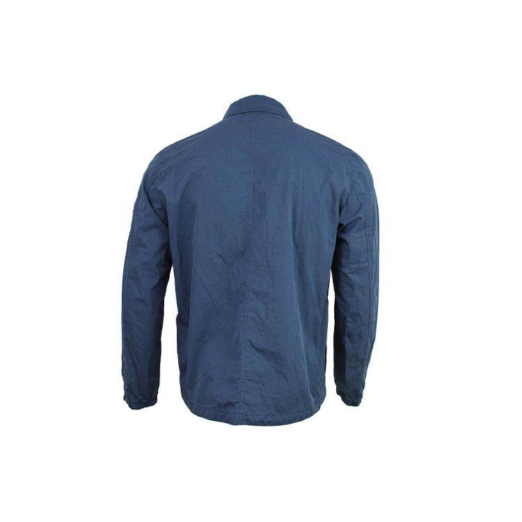 Stone Island Chest Zipper Work Shirt Jacket Men Jacket Blue 721510408-V0028