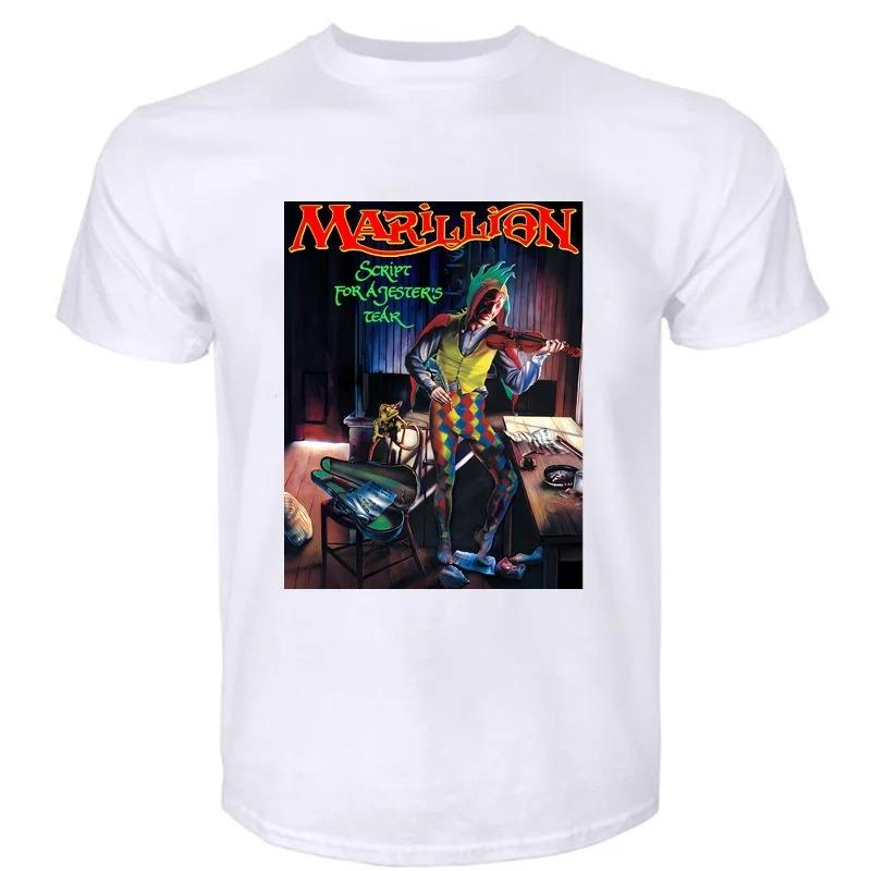 Brithis Rock Marillion musthave classic mens and womens Tshirt retro street short sleeved round neck Harajuku mens clothing