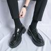 Fashion Summer Elegant Shoes Men Classic Retro Style Men Brand Shoe Round Toe Thick Soled Tassel Leather Shoe Formal Casual Wedding Shoe