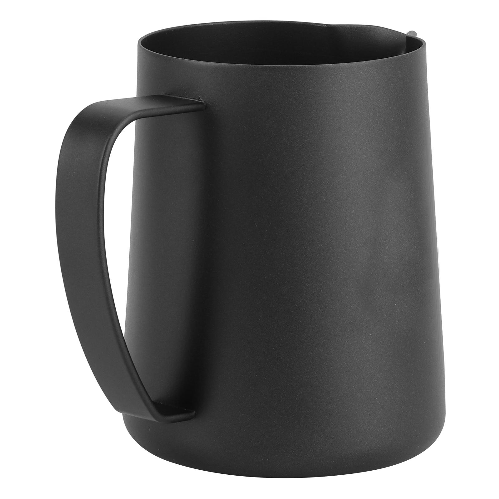 Koffie   Kop Zwart Mat 304 Roestvrij Staal Melkschuimkop Koffie Kunst Maken Accessoires