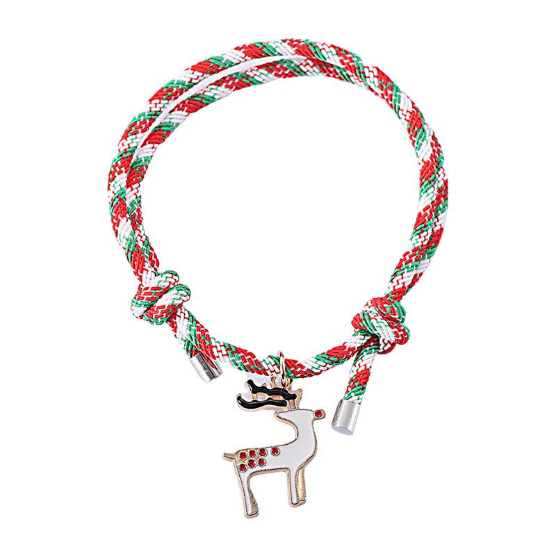 Festliches Weihnachts-Cartoon-Charm-Armband - Niedlicher, farbenfroher und kreativer Weihnachtsschmuck