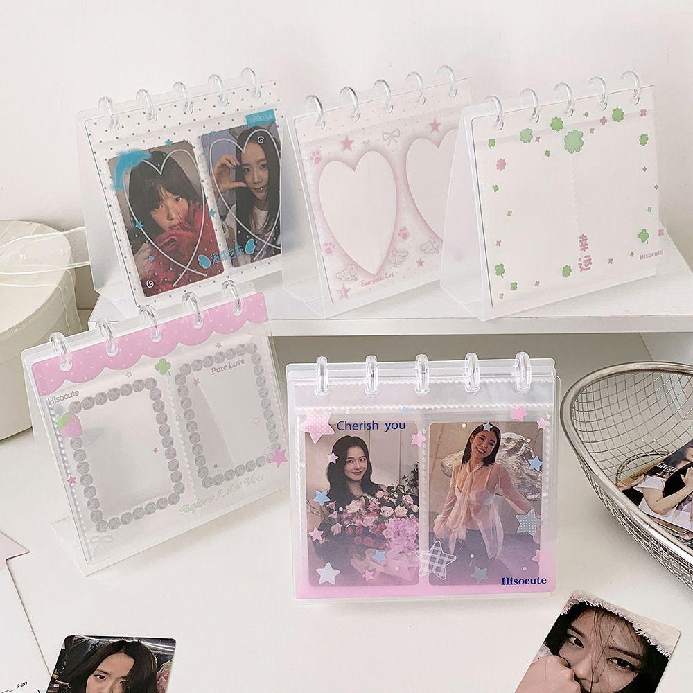Mushroom Hole Photo Album Loose Leaf Idol Card Collection Binder Cute Bill Storage Booklet