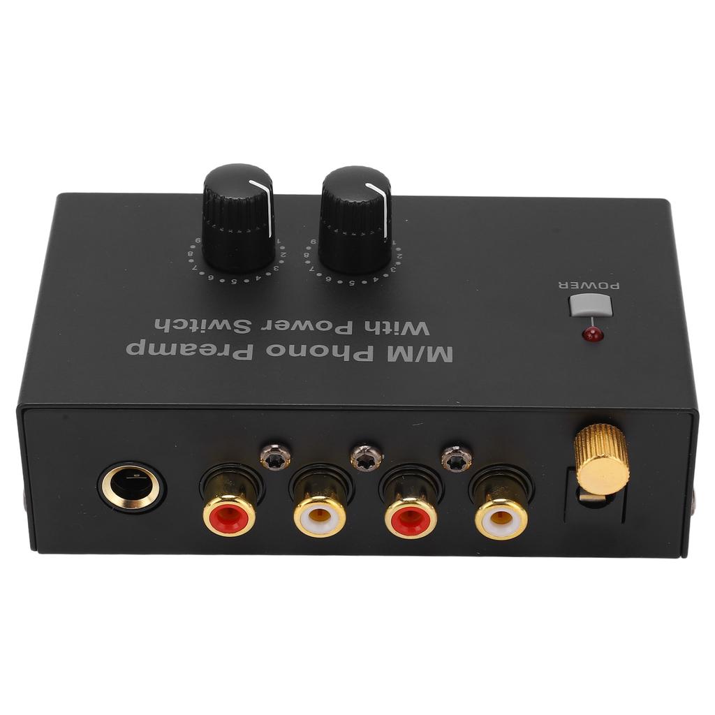 Phono Preamp RCA L R Input Output Level Turntable Volume Control   PP500