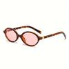 Retro Oval Fashion Glasses with Anti-Glare Lenses - Chic Small Frame Ideal for Party Wear & Travel Glasses Accessories