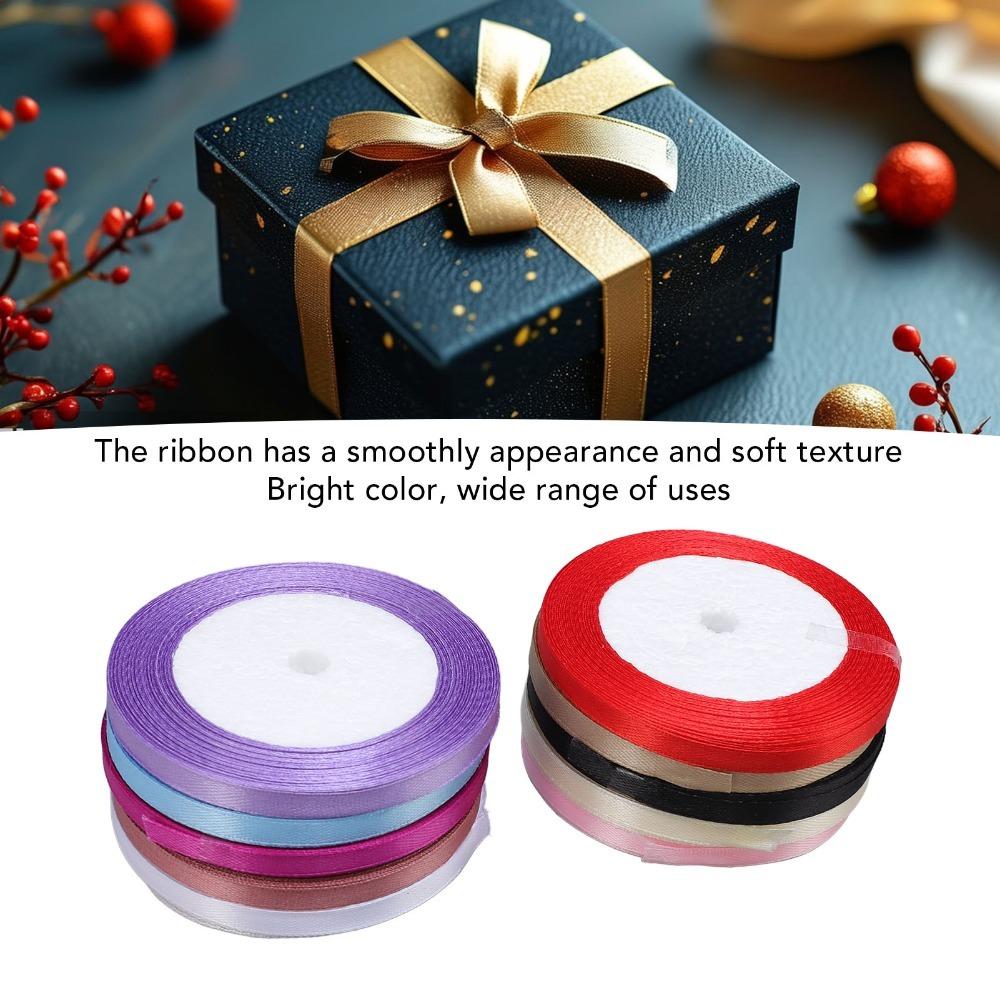 10pcs Multicolors Decorative Ribbons Exquisite Decorative Polyester Ribbon Birthdays