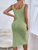 New Women's Fashion Elegant Dress Knit Backless One-Piece Dress
