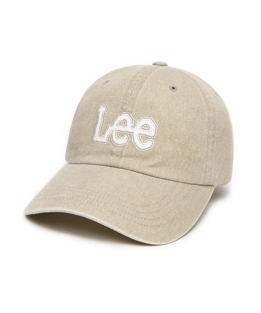 LEE Twitch Applique Pigment Ball Cap Beige
