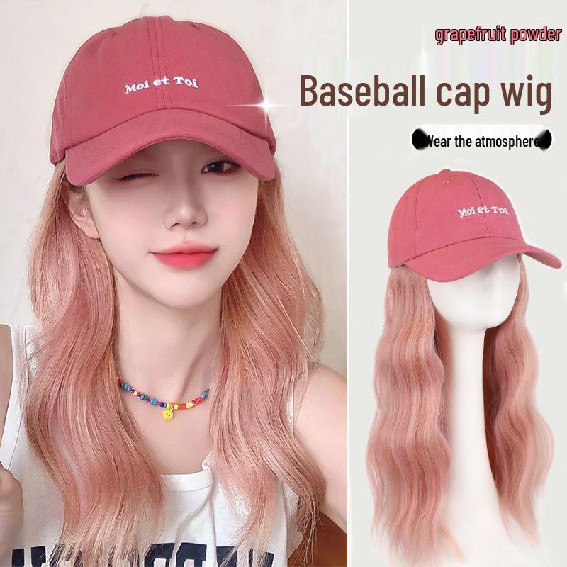 

Женская модная бейсболка с париком из длинных волос – Легкая, универсальная, несъемная, закрывающая всю голову